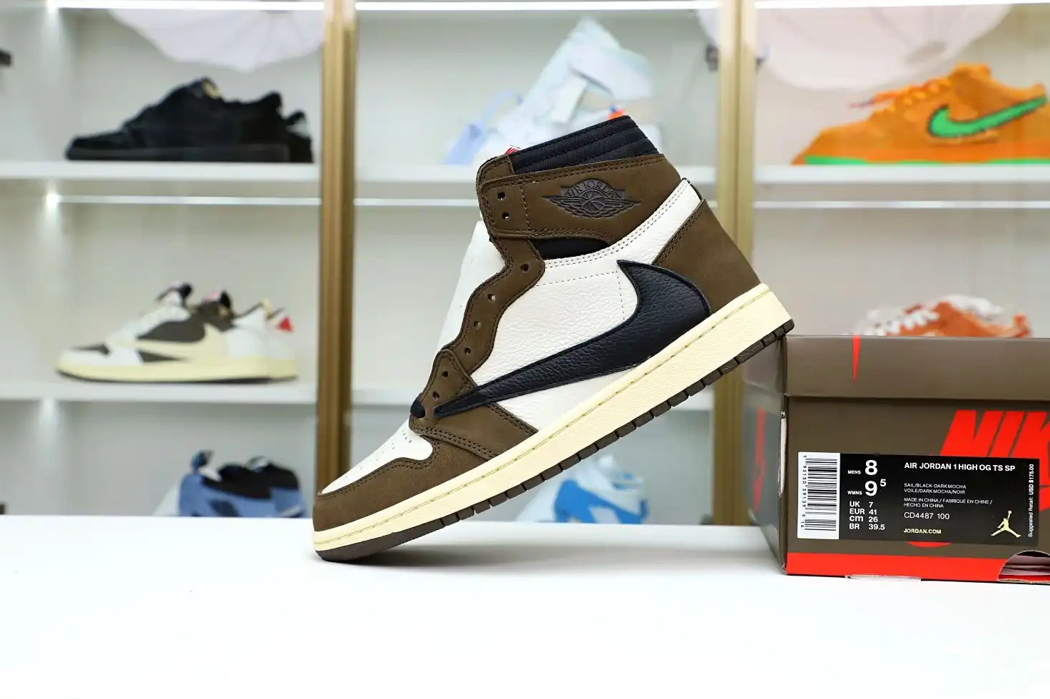 OG HIGH TRAVIS X RETRO 1 JORDAN 'MOCHA' Kimikick AIR SCOTT 0728